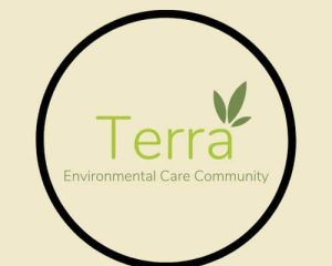 White Green Simple Modern Environmental Care Community Logo